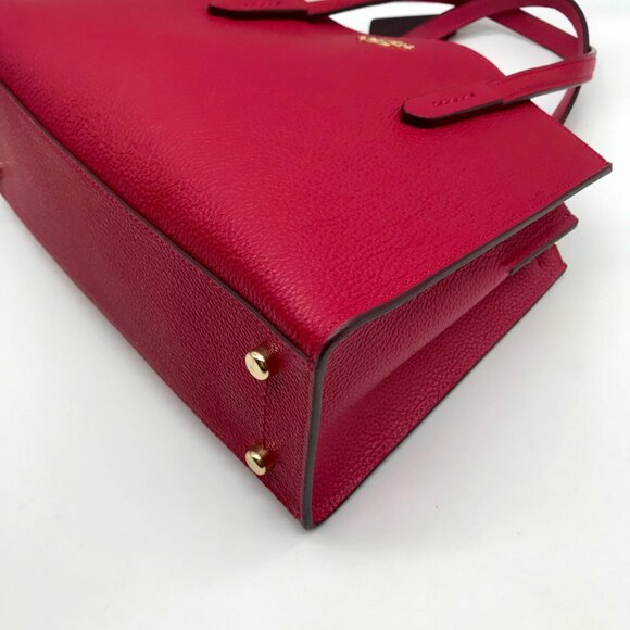 Coach Pebbled Leather Charlie 28 Carryall Satchel In Colorblock 69446 - Picture 8 of 12